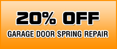 20% off garage door spring repair